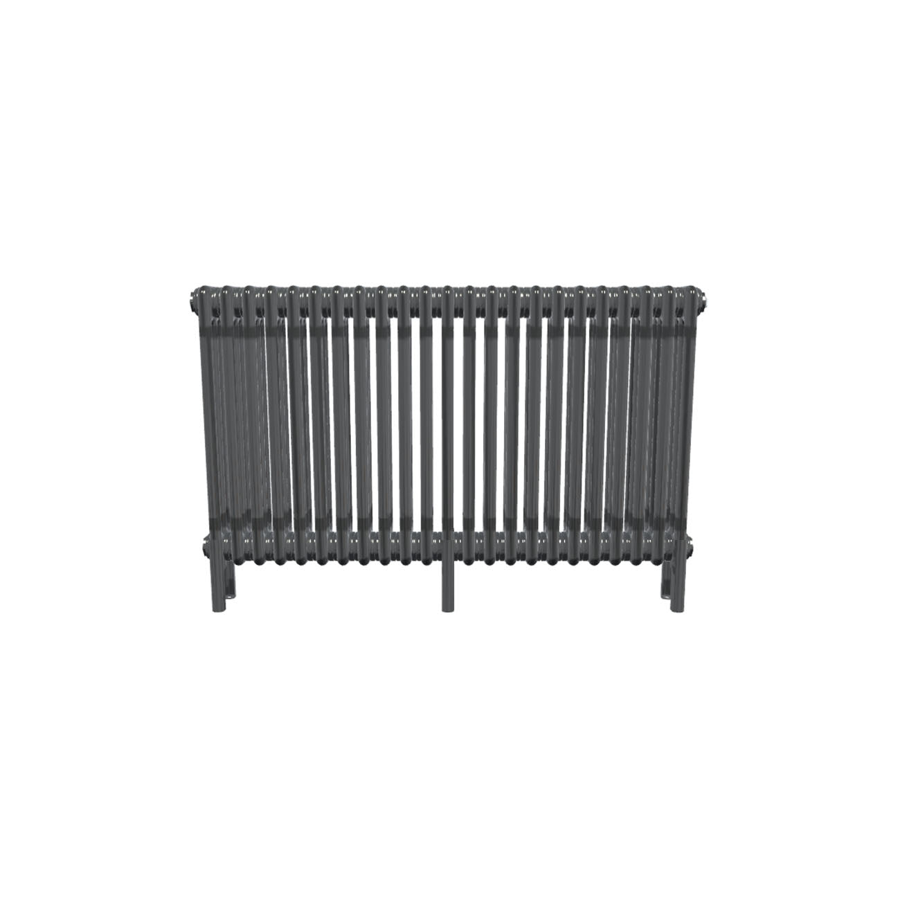 Bircham - Raw Metal Column Radiator H600mm x W1061mm 3 Column