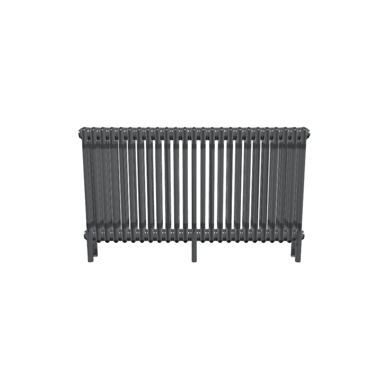 Bircham - Raw Metal Column Radiator H600mm x W1151mm 3 Column