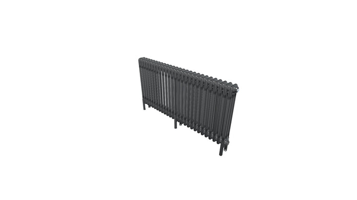 Bircham - Raw Metal Column Radiator H600mm x W1241mm 3 Column