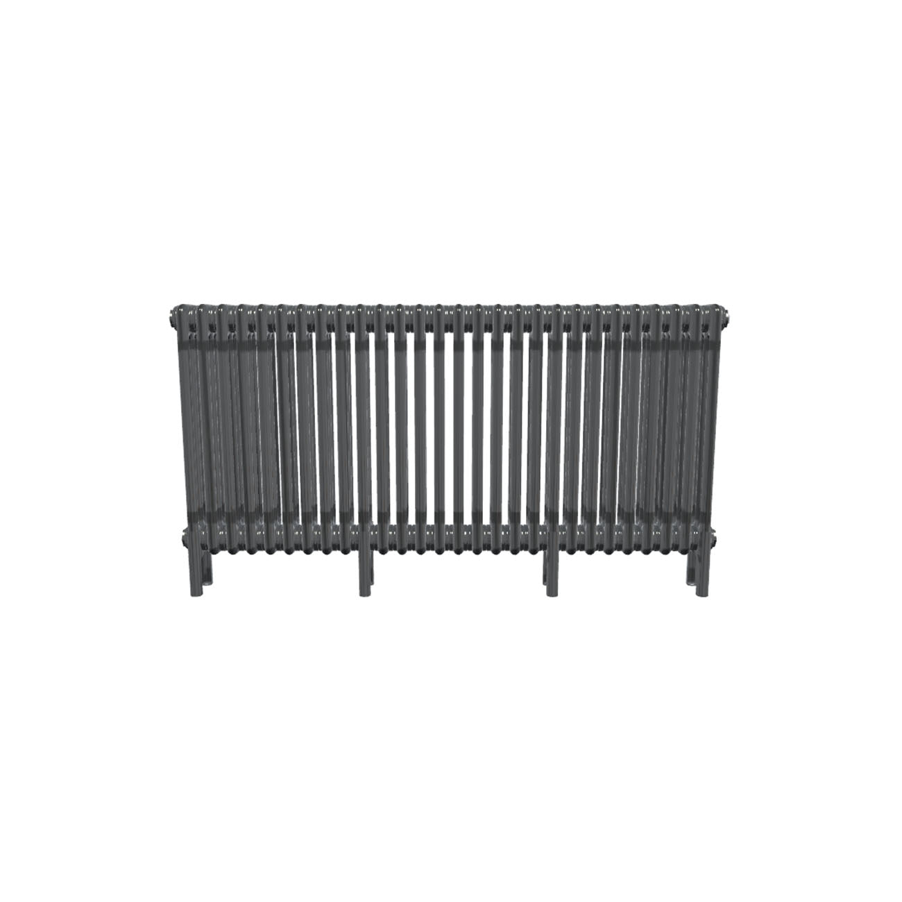 Bircham - Raw Metal Column Radiator H600mm x W1286mm 3 Column