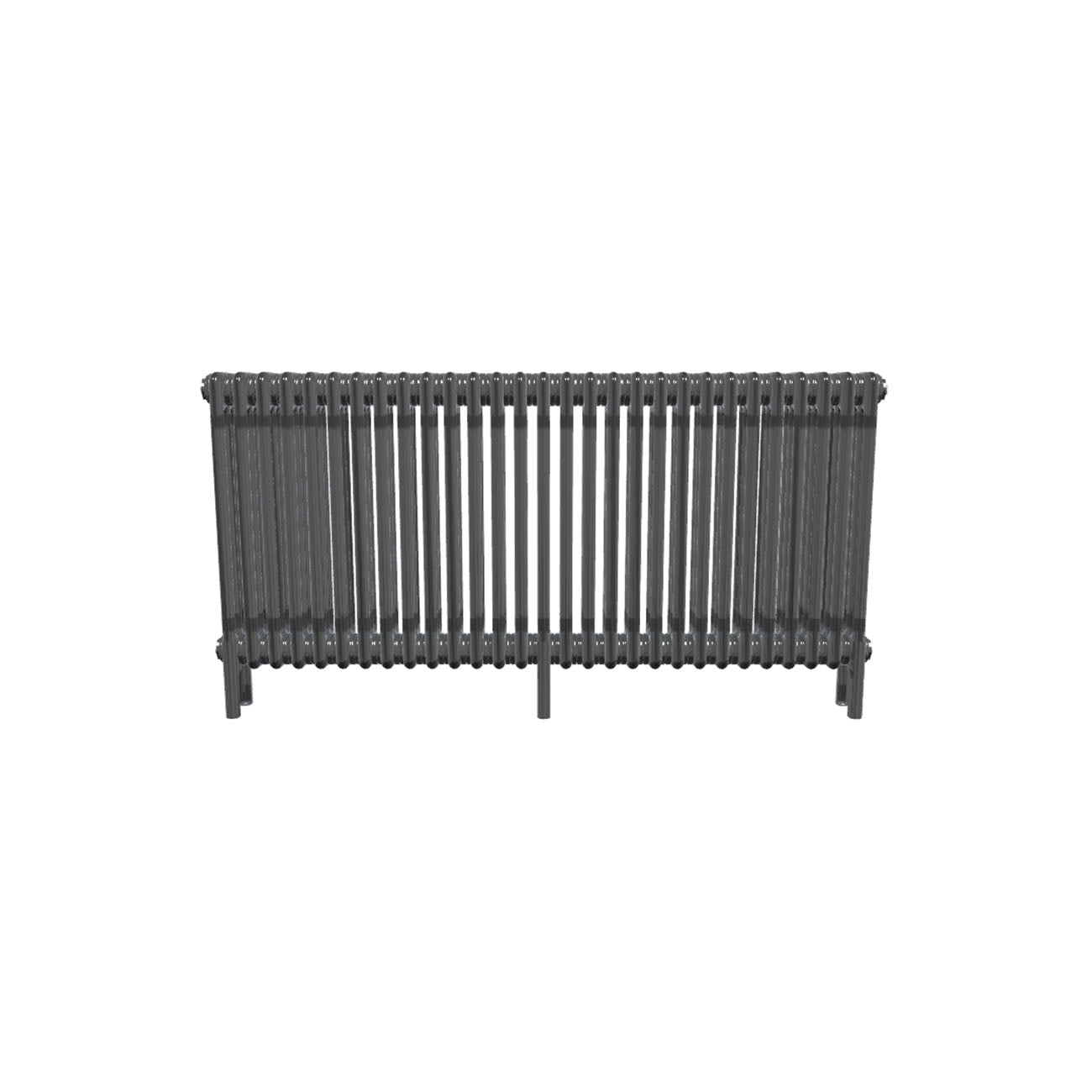 Bircham - Raw Metal Column Radiator H600mm x W1331mm 3 Column