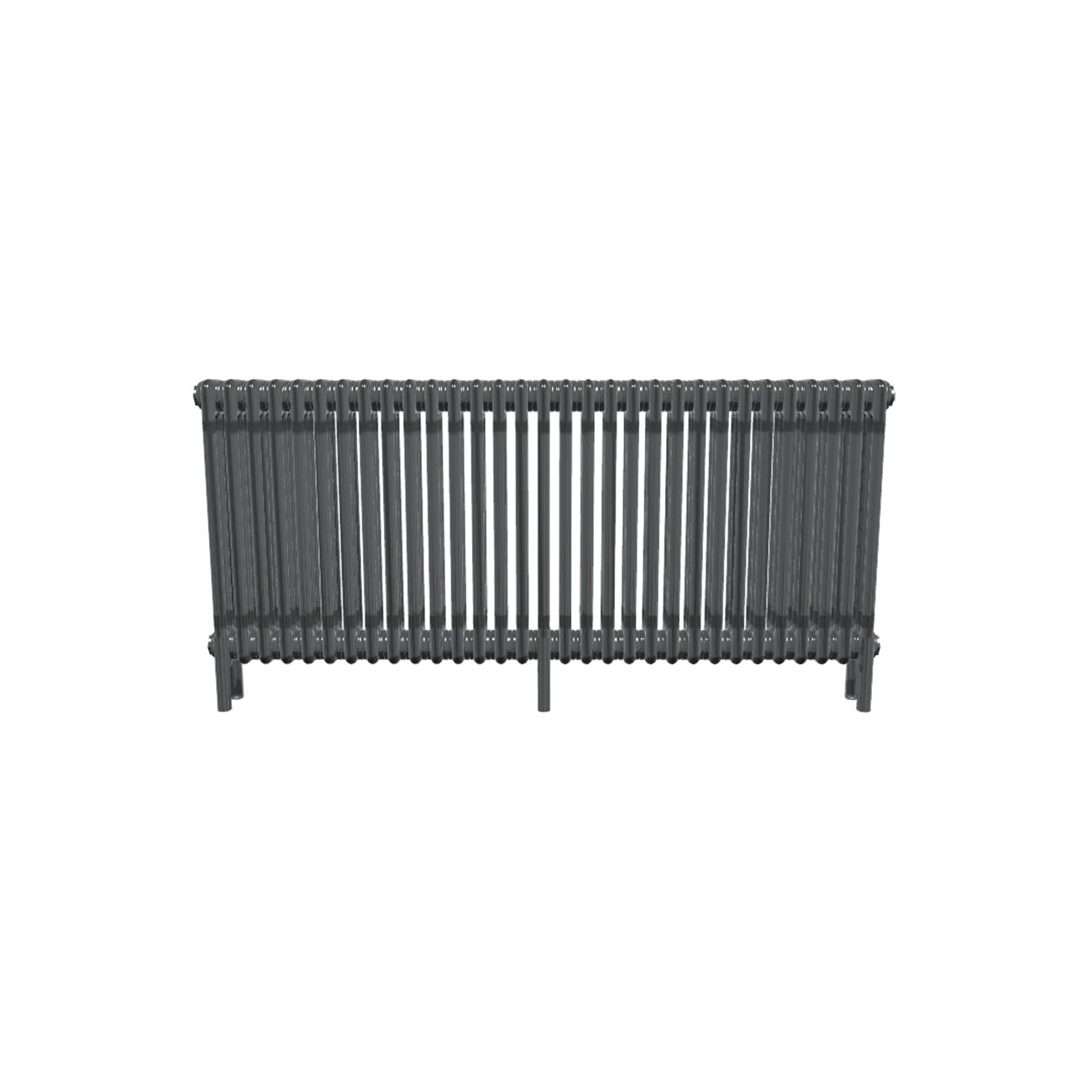 Bircham - Raw Metal Column Radiator H600mm x W1421mm 3 Column