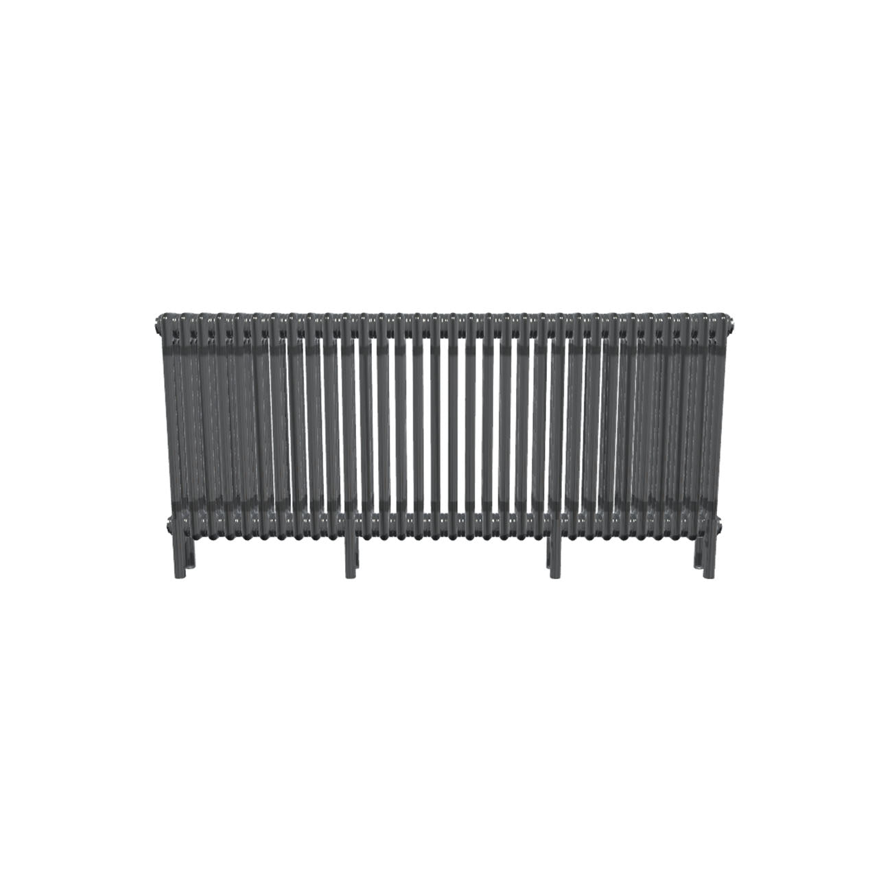 Bircham - Raw Metal Column Radiator H600mm x W1466mm 3 Column