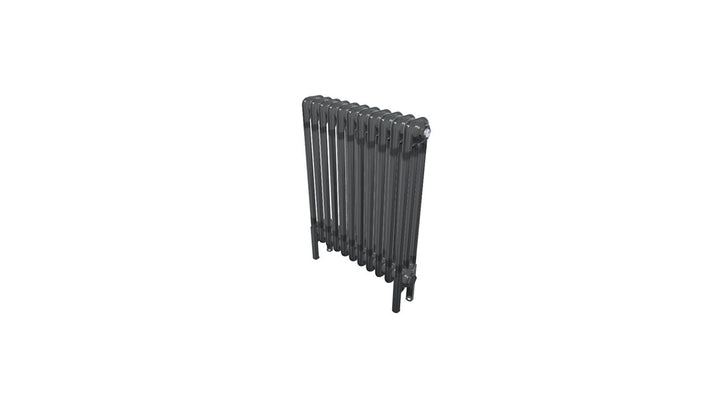 Bircham - Raw Metal Column Radiator H600mm x W521mm 3 Column