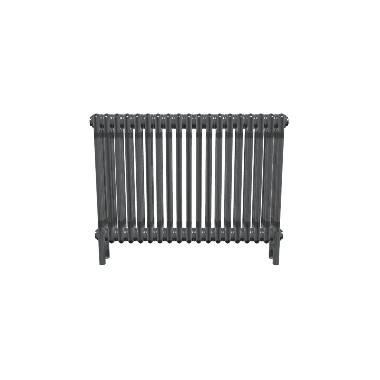 Bircham - Raw Metal Column Radiator H600mm x W881mm 3 Column