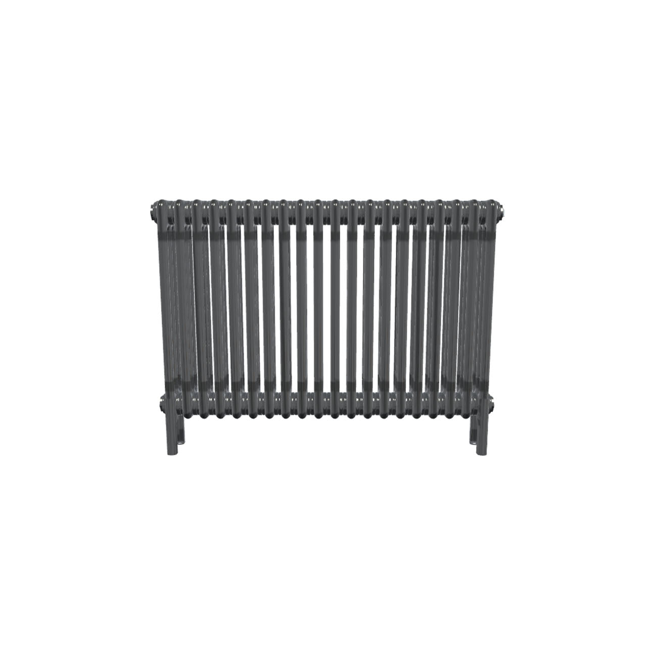 Bircham - Raw Metal Column Radiator H600mm x W926mm 3 Column - Feet Included