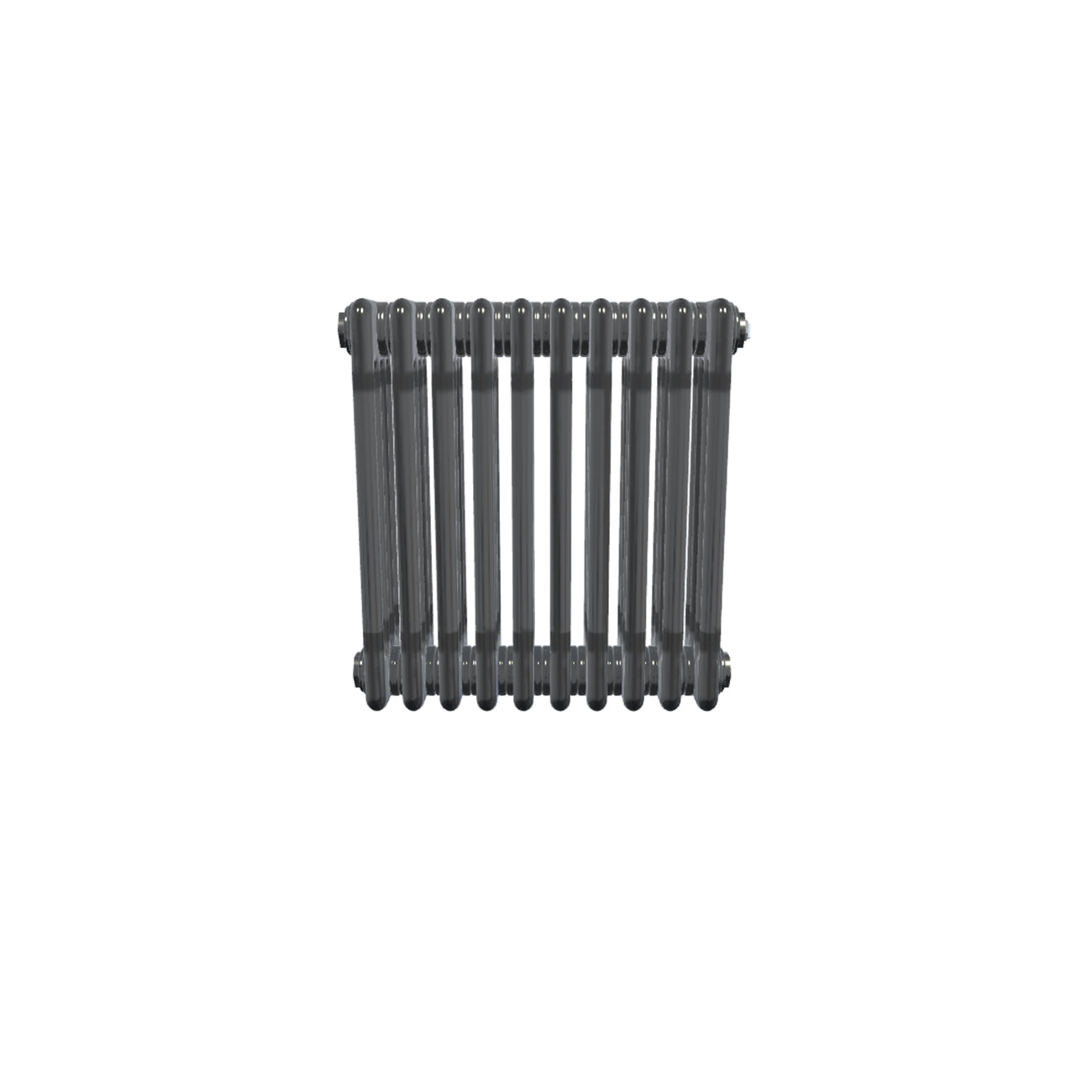 Bircham - Raw Metal Column Radiator H500mm x W476mm 4 Column - Feet Included