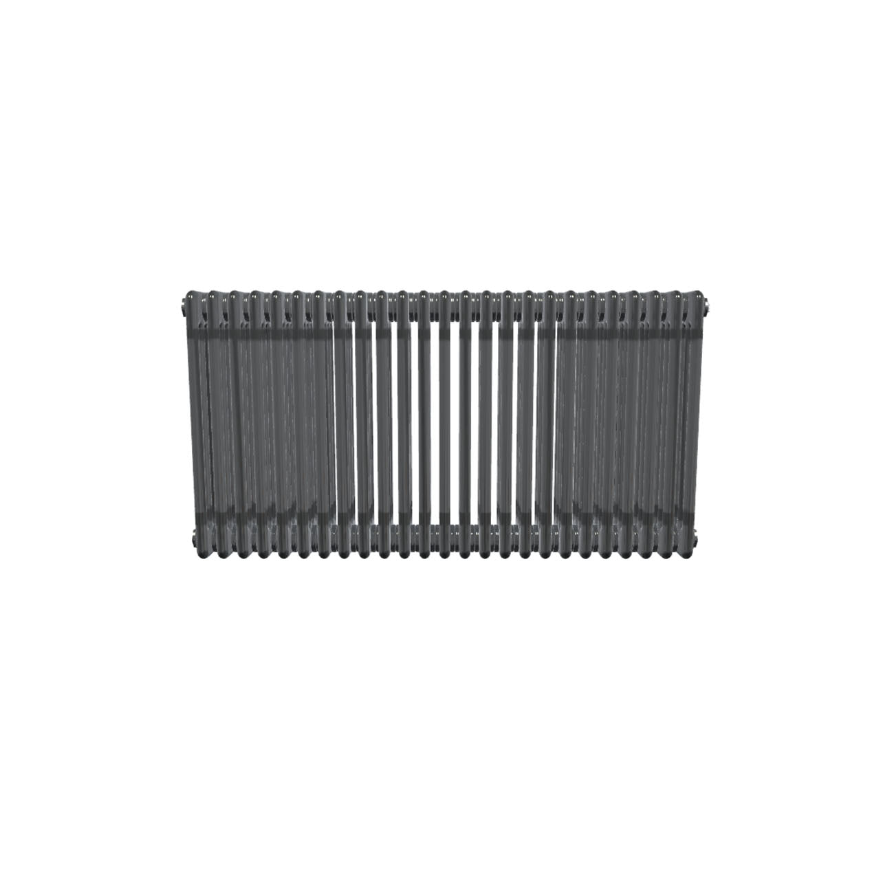 Bircham - Raw Metal Column Radiator H600mm x W1151mm 4 Column - Feet Included