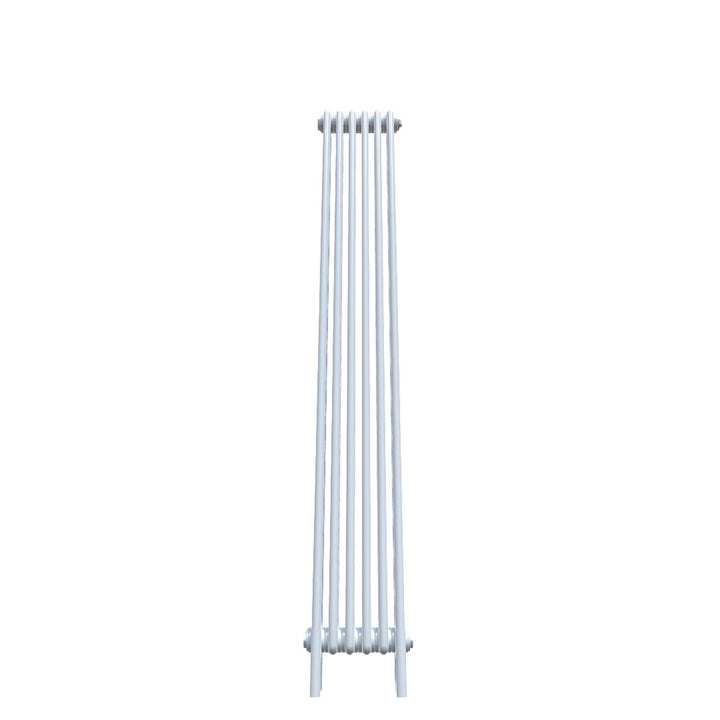 Bircham - White Vertical Column Radiator H1800mm x W296mm 3 Column - Feet Included