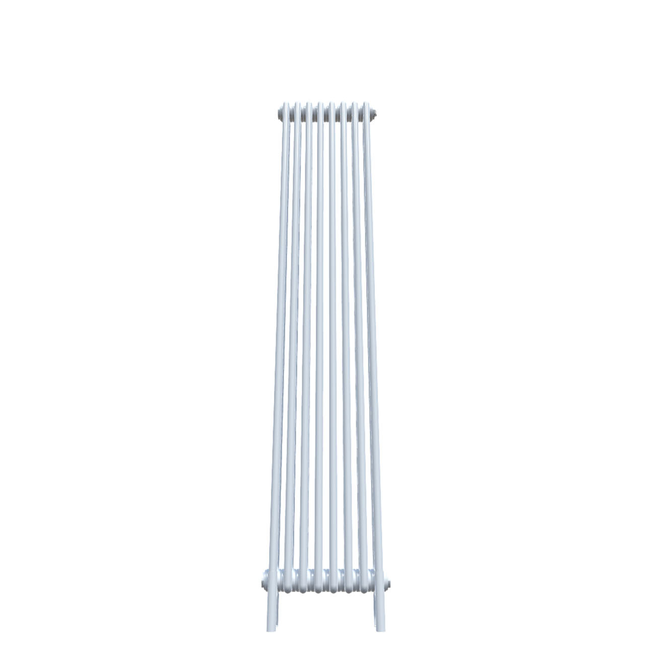 Bircham - White Vertical Column Radiator H1800mm x W386mm 3 Column - Feet Included