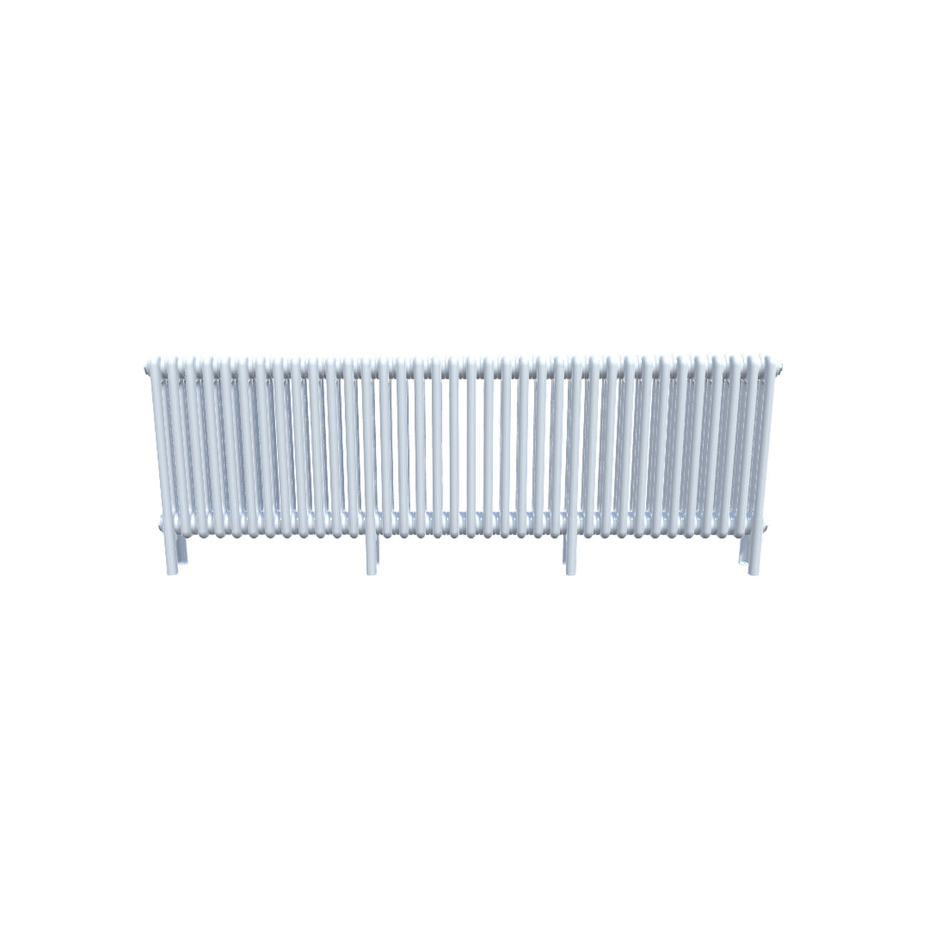 Bircham - White Column Radiator H500mm x W1646mm 3 Column - Feet Included