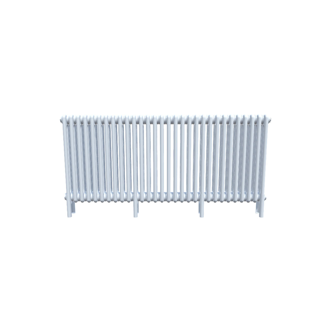 Bircham - White Column Radiator H600mm x W1376mm 3 Column - Feet Included