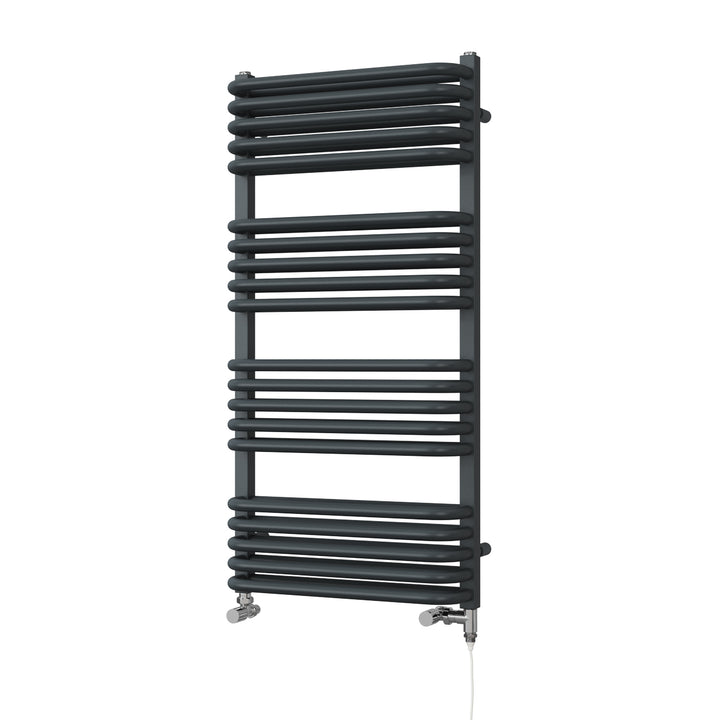 Crossmoor - Anthracite Dual Fuel Towel Rail H1000mm x W500mm Standard