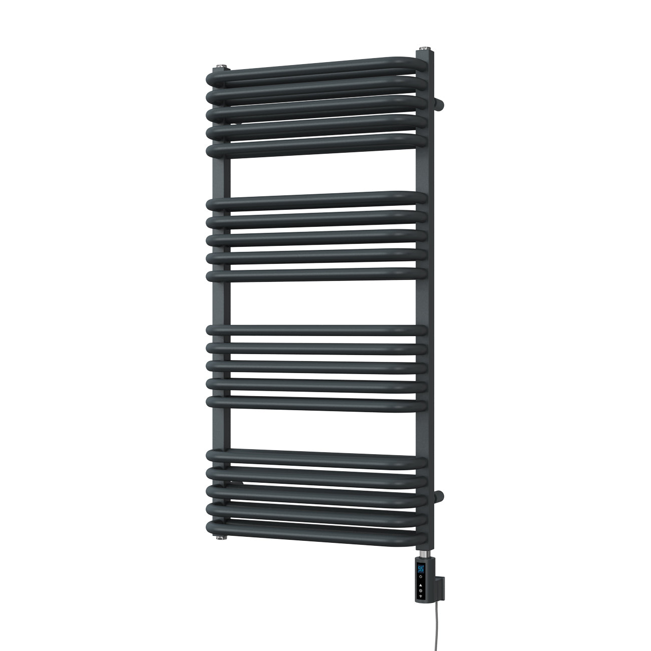 Crossmoor - Anthracite Electric Towel Rail H1000mm x W500mm 800w Thermostatic WIFI