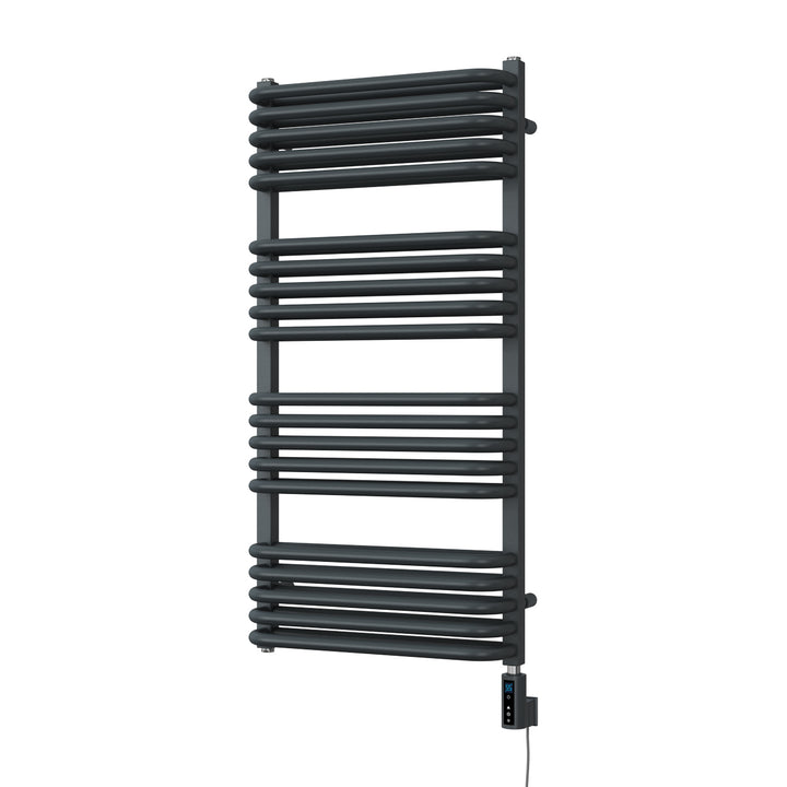 Crossmoor - Anthracite Electric Towel Rail H1000mm x W500mm 800w Thermostatic WIFI