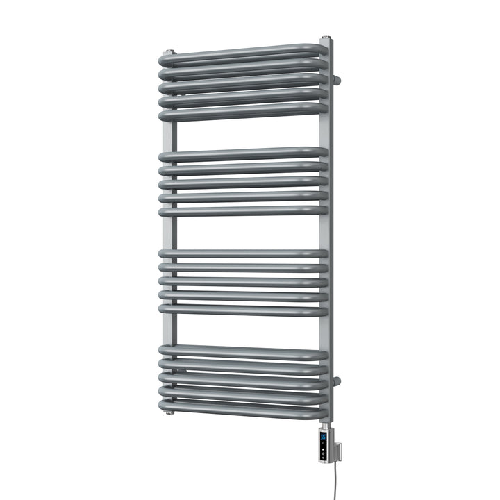 Crossmoor - Silver Electric Towel Rail H1000mm x W500mm 800w Thermostatic WIFI
