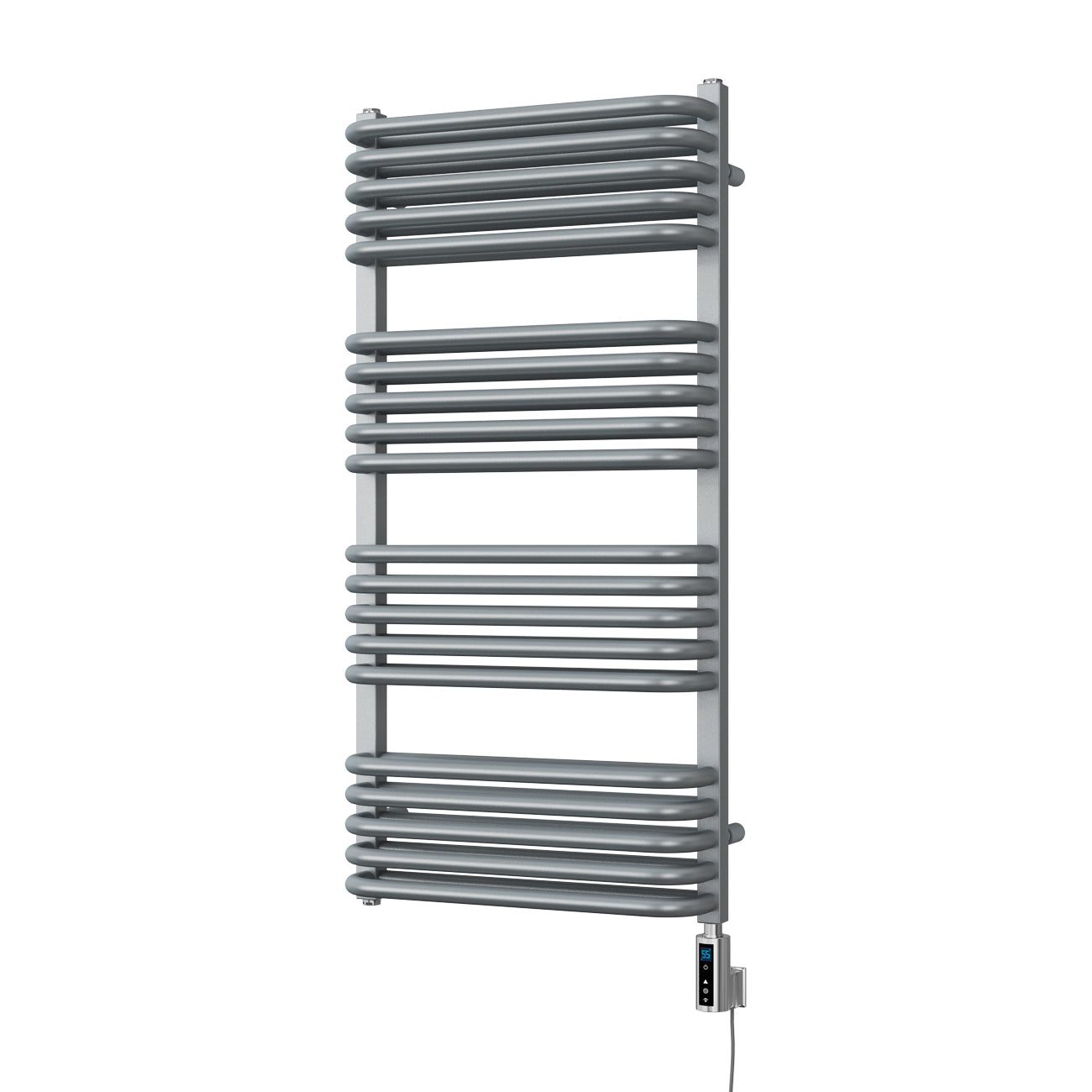 Crossmoor - Silver Electric Towel Rail H1000mm x W500mm 900w Thermostatic WIFI