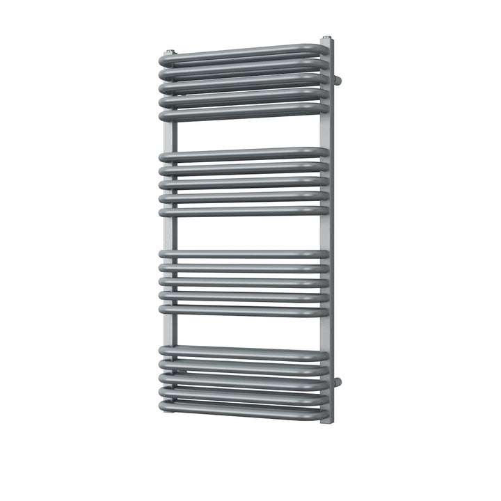 Crossmoor - Silver Towel Radiator - H1000mm x W500mm