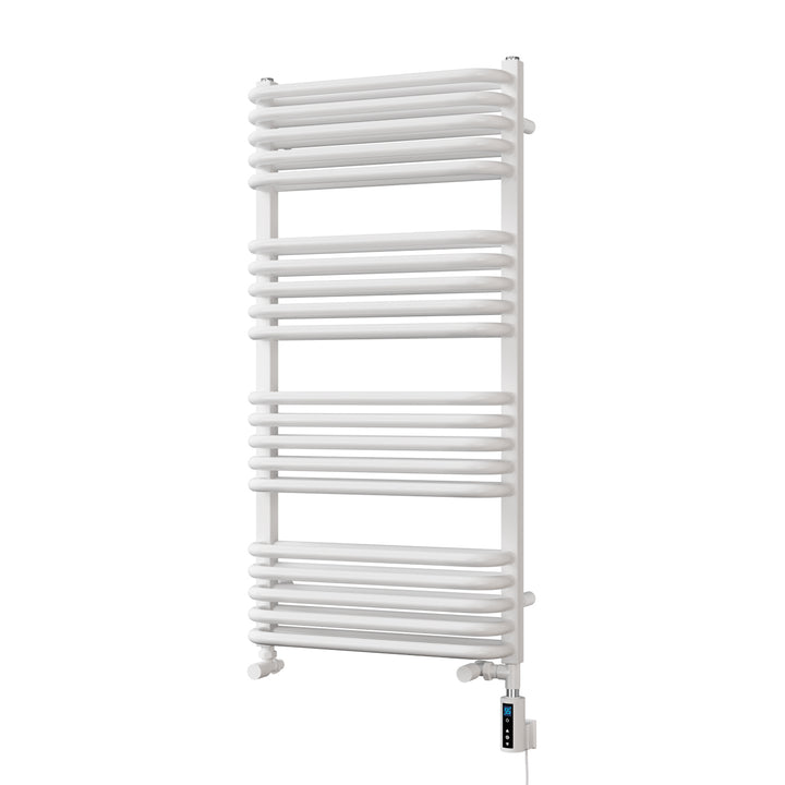 Crossmoor - White Dual Fuel Towel Rail H1000mm x W500mm Thermostatic WIFI