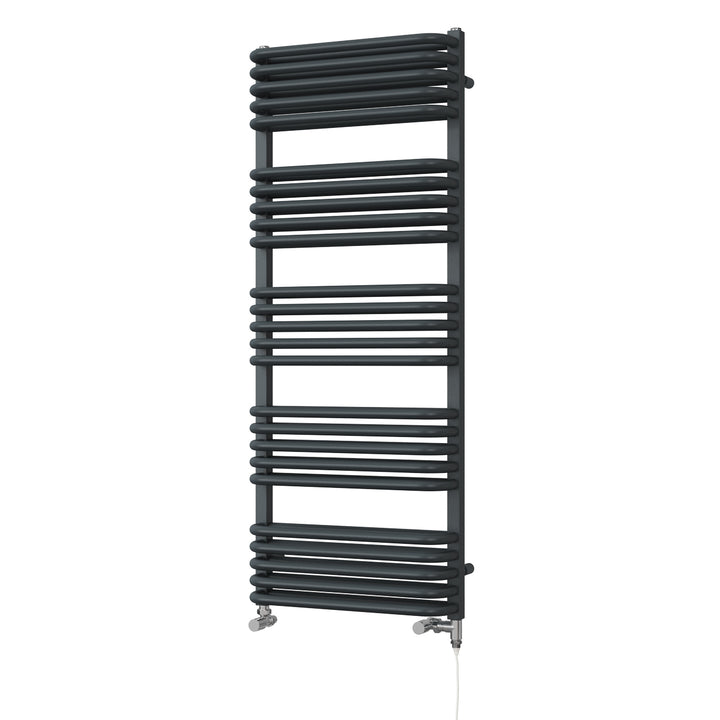 Crossmoor - Anthracite Dual Fuel Towel Rail H1269mm x W500mm Standard