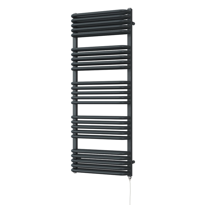 Crossmoor - Anthracite Electric Towel Rail H1269mm x W500mm 900w Standard