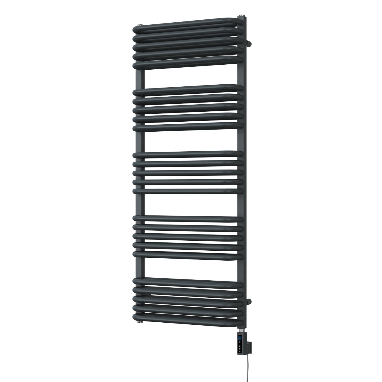 Crossmoor - Anthracite Electric Towel Rail H1269mm x W500mm 900w Thermostatic WIFI
