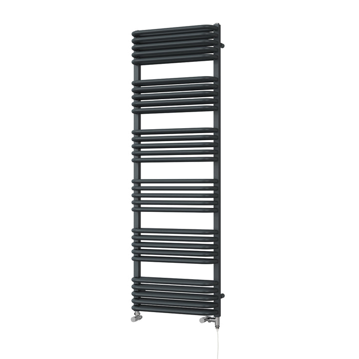 Crossmoor - Anthracite Dual Fuel Towel Rail H1533mm x W500mm Standard