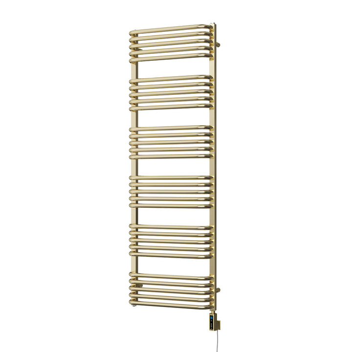 Crossmoor - Polished Gold Electric Towel Rail H1533mm x W500mm 700w Thermostatic WIFI