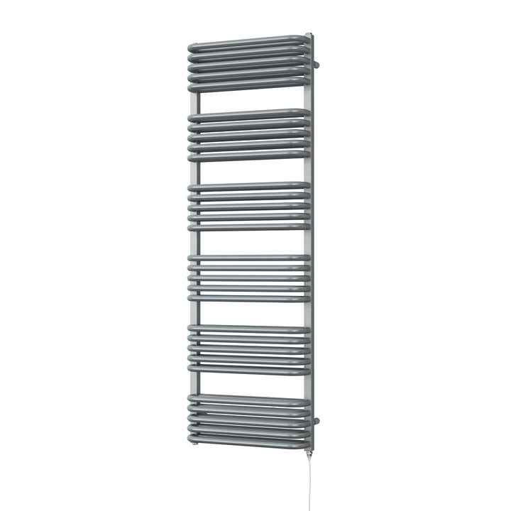 Crossmoor - Silver Electric Towel Rail H1533mm x W500mm 1200w Standard