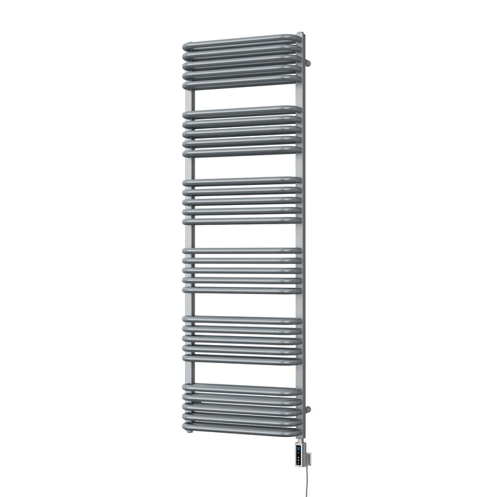 Crossmoor - Silver Electric Towel Rail H1533mm x W500mm 1200w Thermostatic WIFI