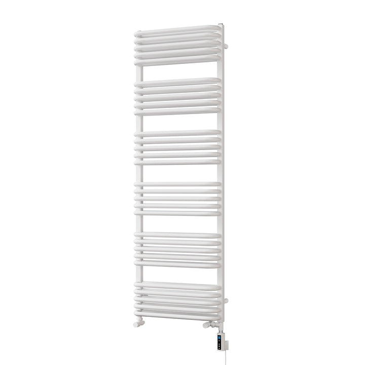 Crossmoor - White Dual Fuel Towel Rail H1533mm x W500mm Thermostatic WIFI