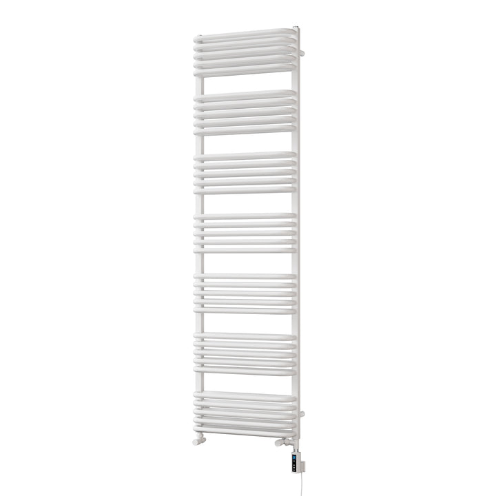 Crossmoor - White Dual Fuel Towel Rail H1800mm x W500mm Thermostatic WIFI