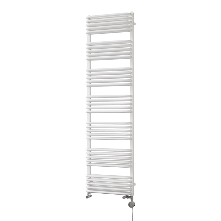 Crossmoor - White Dual Fuel Towel Rail H1800mm x W500mm Thermostatic