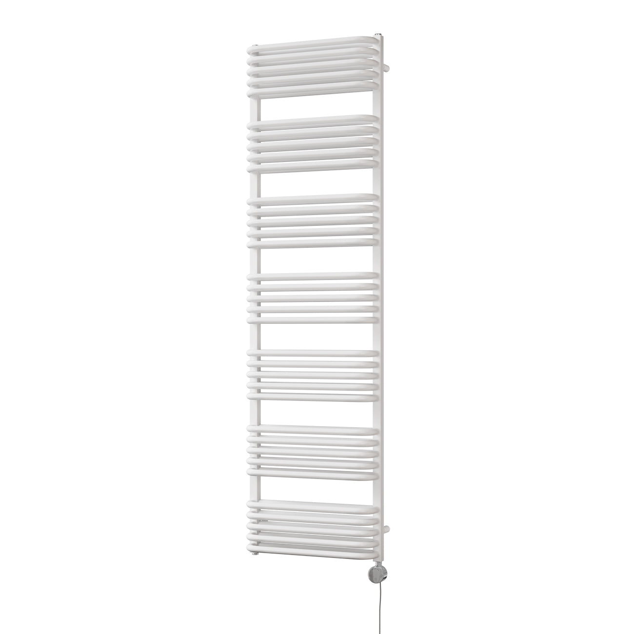 Crossmoor - White Electric Towel Rail H1800mm x W500mm 1200w Thermostatic