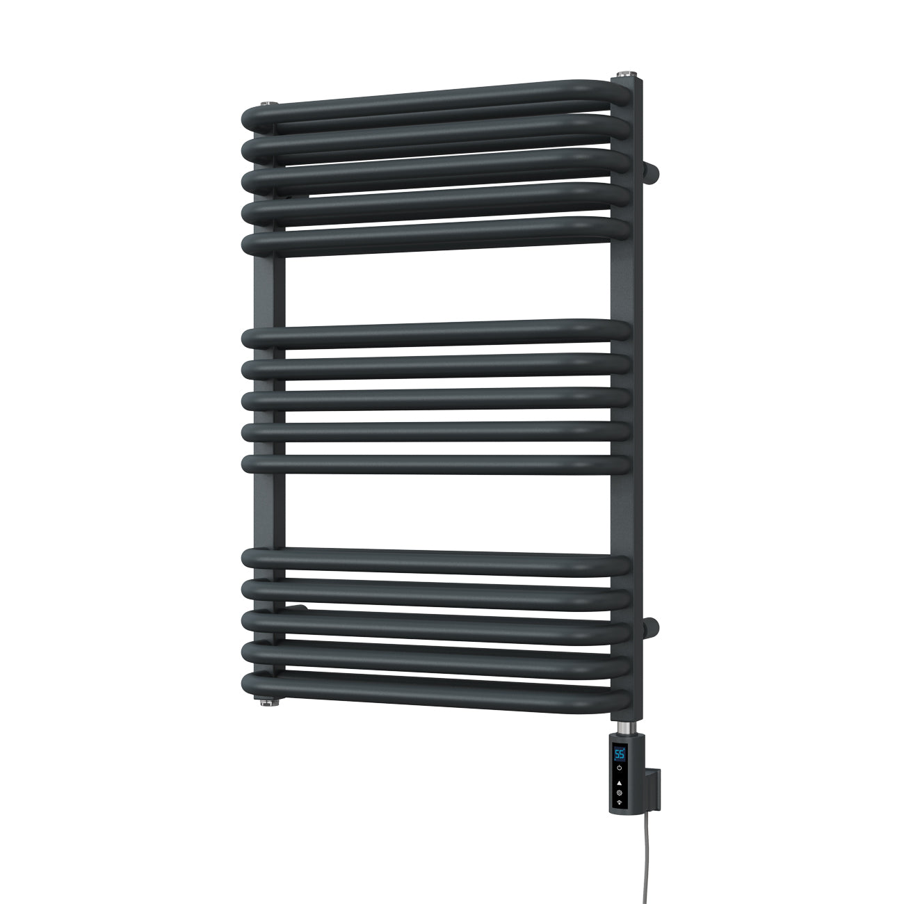 Crossmoor - Anthracite Electric Towel Rail H736mm x W500mm 600w Thermostatic WIFI