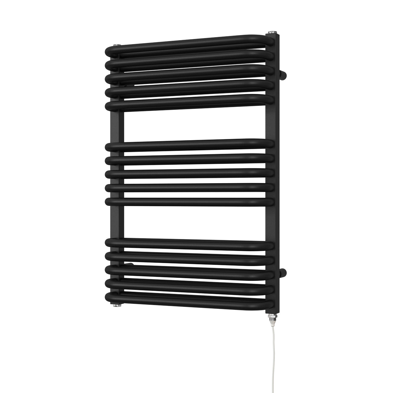 Crossmoor - Black Electric Towel Rail H736mm x W500mm 600w Standard