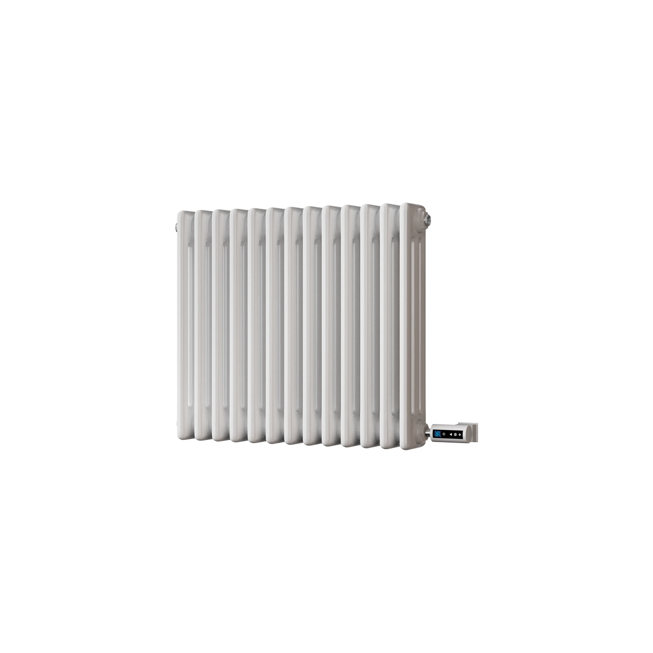 Alpha - White Column Electric Radiator H500mm x W599mm 3 Column 600w Thermostatic WIFI