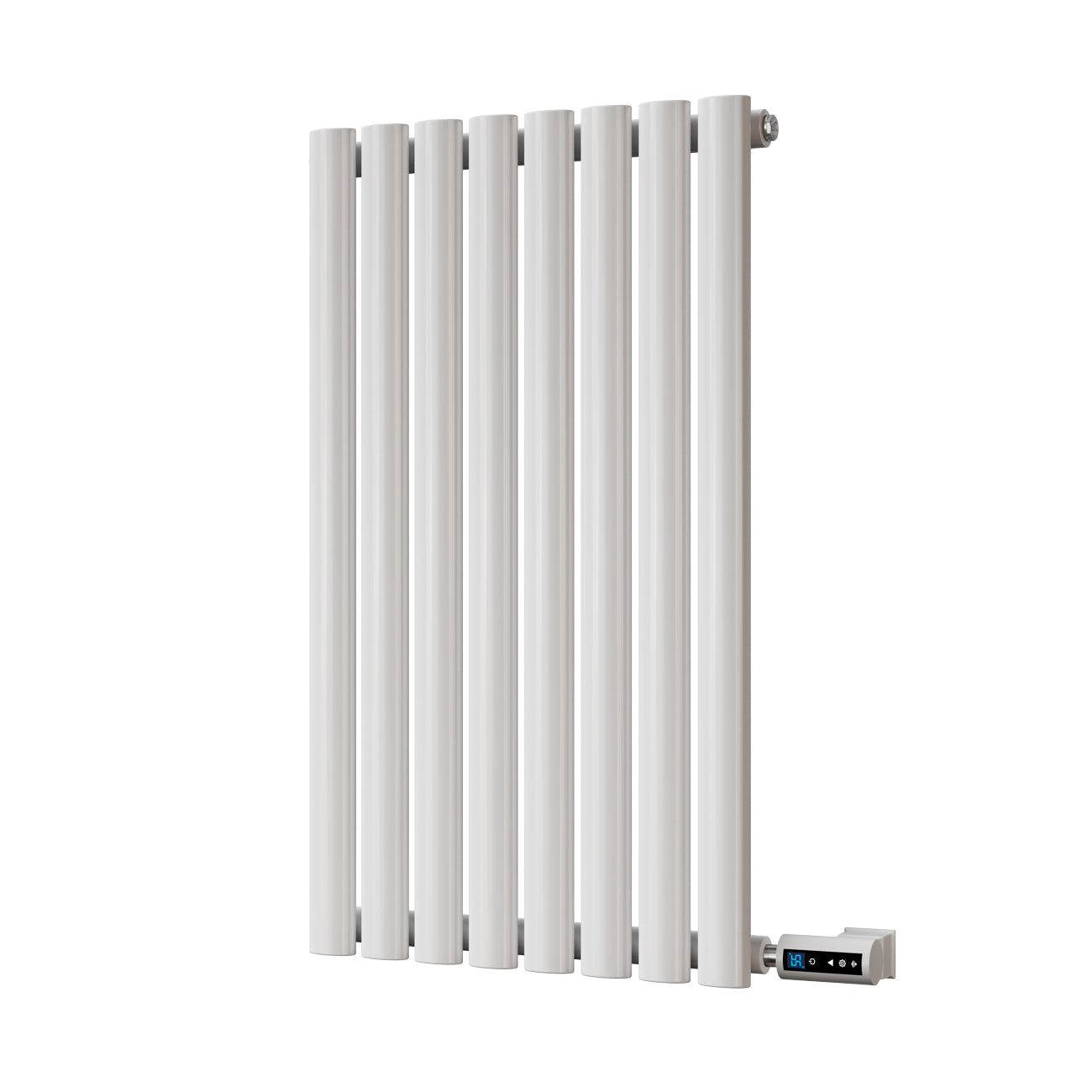 Omeara - White Horizontal Electric Radiator H800mm x W464mm Single Panel 400w Thermostatic WIFI