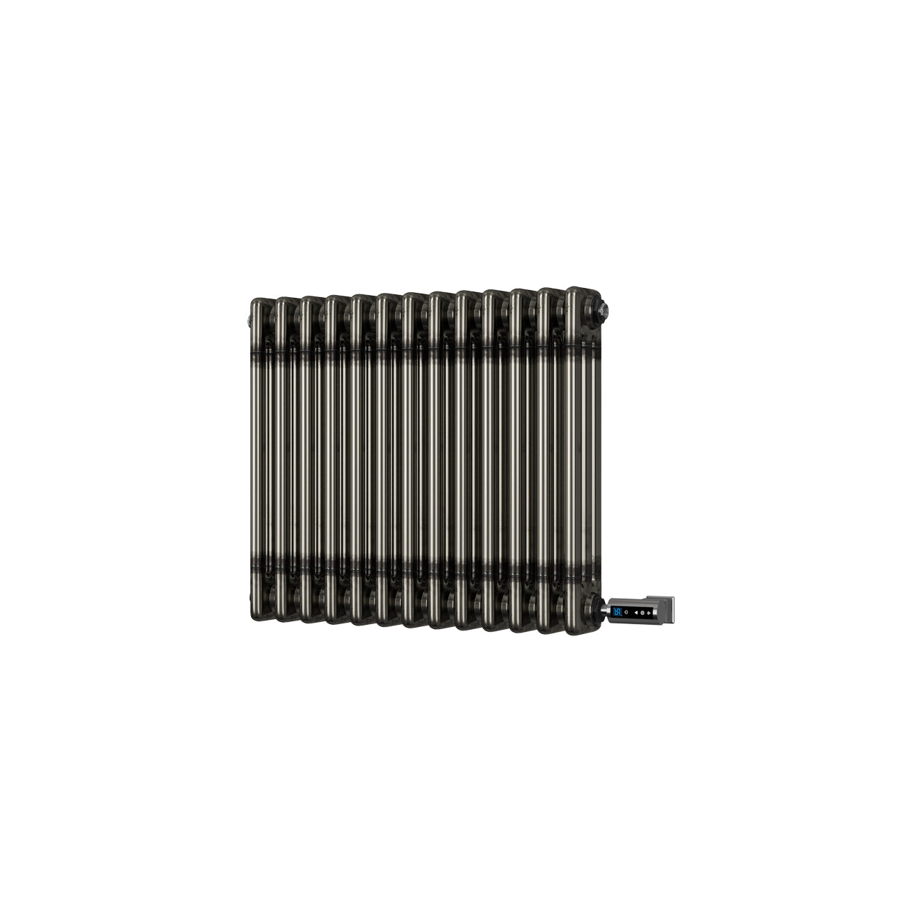 Alpha - Raw Metal Column Electric Radiator H500mm x W599mm 3 Column 600w Thermostatic WIFI