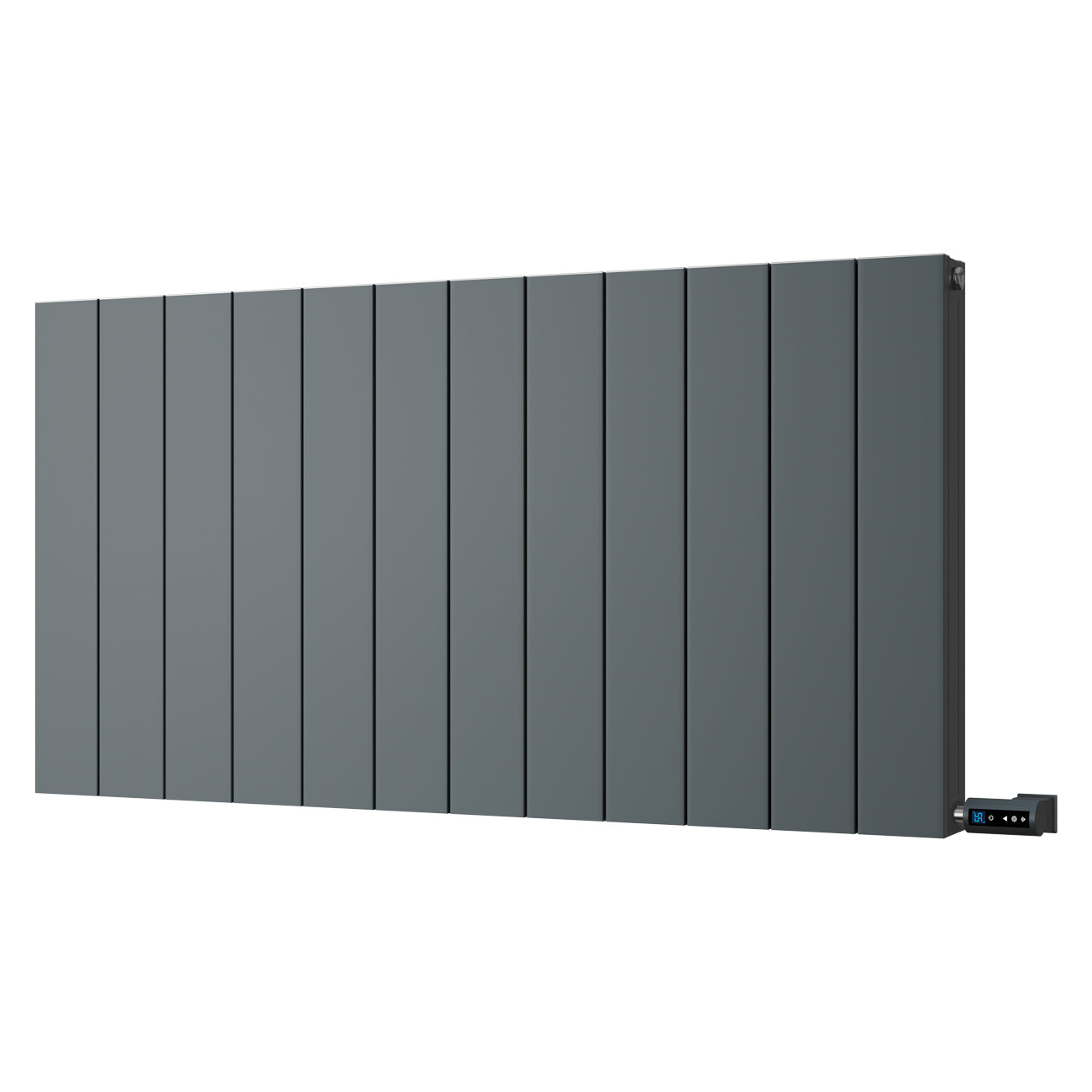 Thetford - Anthracite Horizontal Electric Radiator Double Panel H600mm x W1124mm Smooth 1200w Thermostatic WIFI