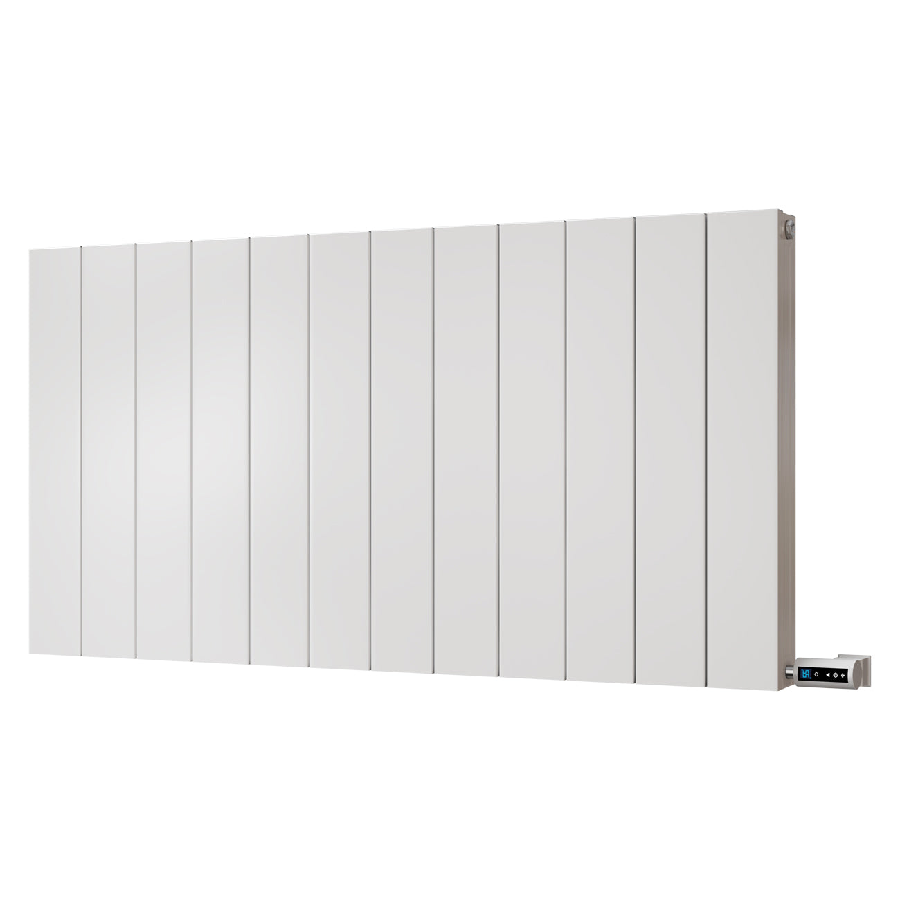 Thetford - White Horizontal Electric Radiator Double Panel H600mm x W1124mm Smooth 1200w Thermostatic WIFI