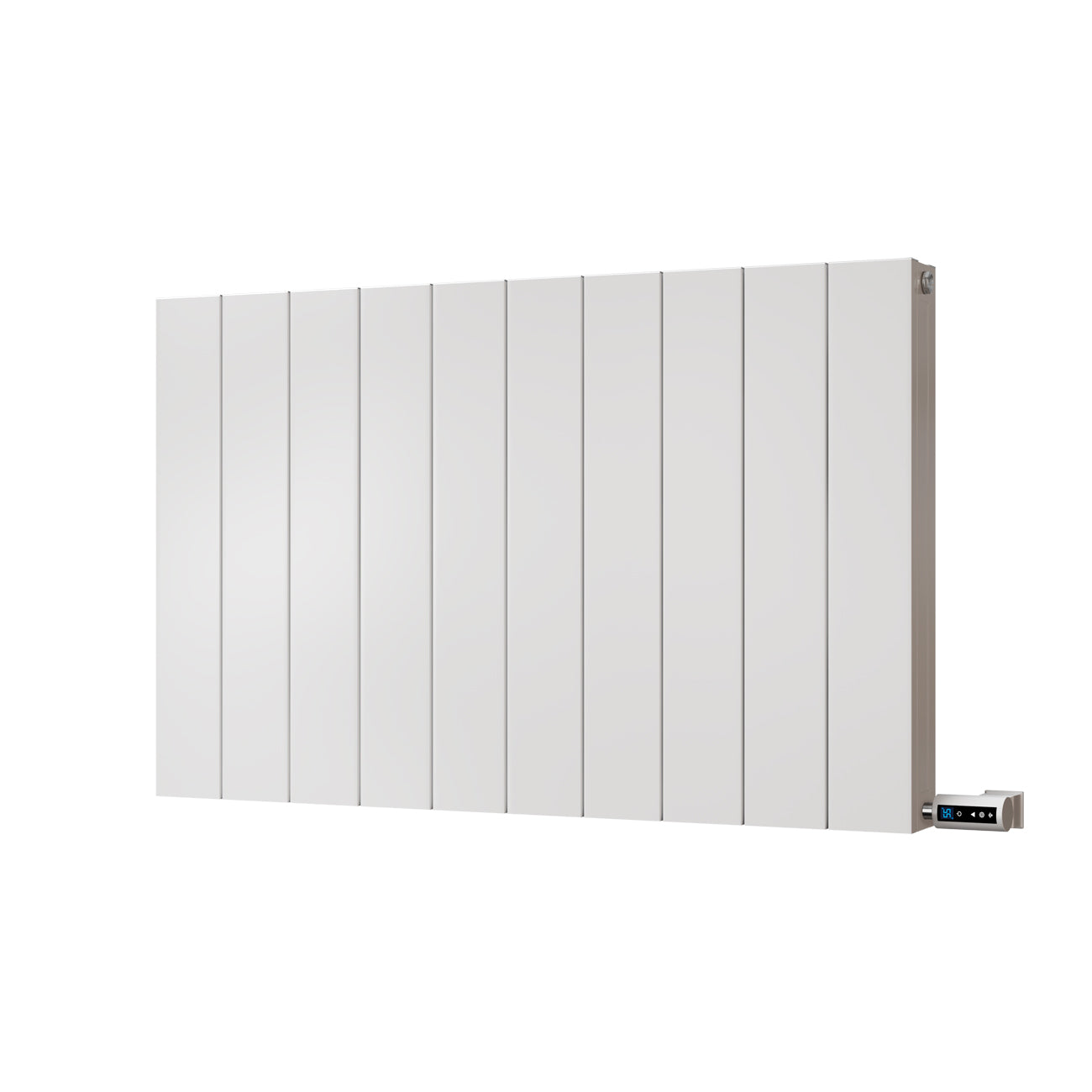 Thetford - White Horizontal Electric Radiator Double PanelH600mm x W936mm Smooth 900w Thermostatic WIFI