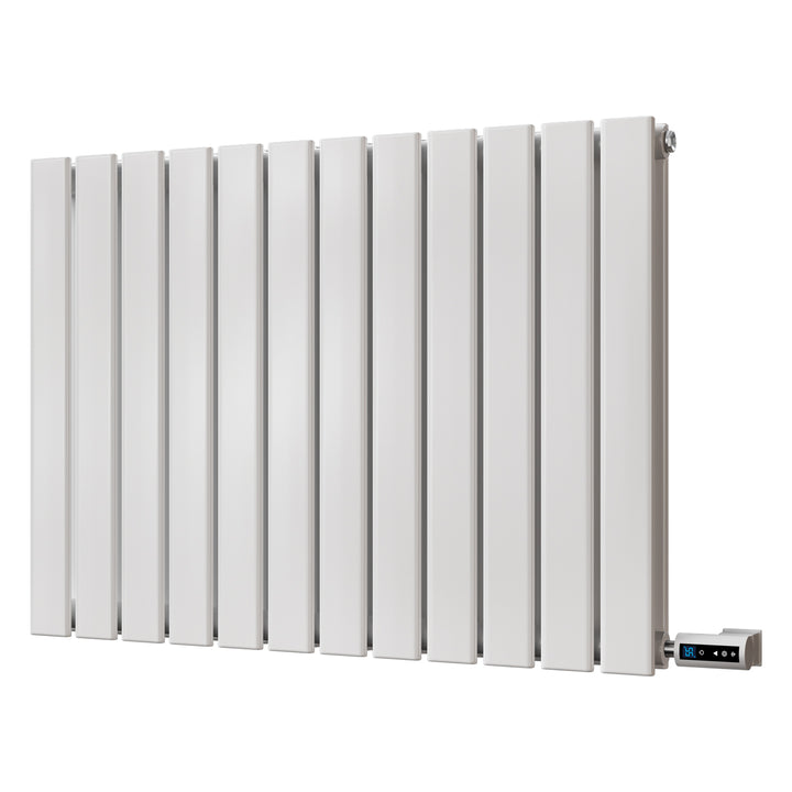 Typhoon - White Horizontal Electric Radiator H600mm x W816mm Double Panel 800w Thermostatic WIFI