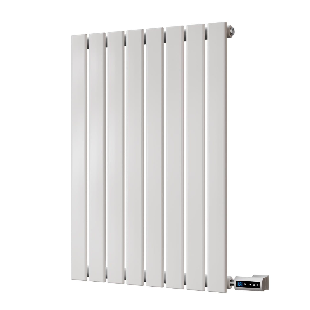 Typhoon - White Horizontal Electric Radiator H800mm x W544mm Single Panel 500w Thermostatic WIFI