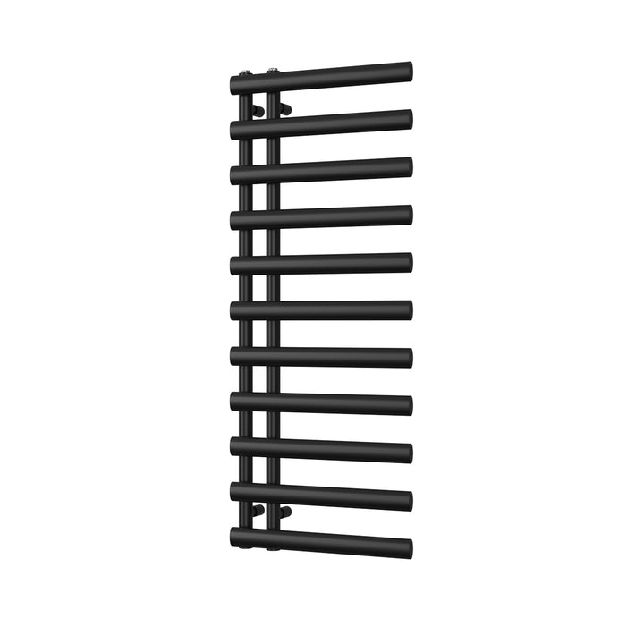 Elyan - Black Towel Radiator - H1238mm x W500mm