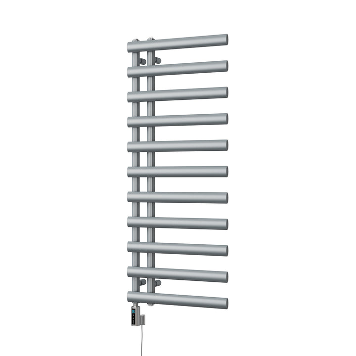Elyan - Silver Electric Towel Rail H1238mm x W500mm 500w Thermostatic WIFI