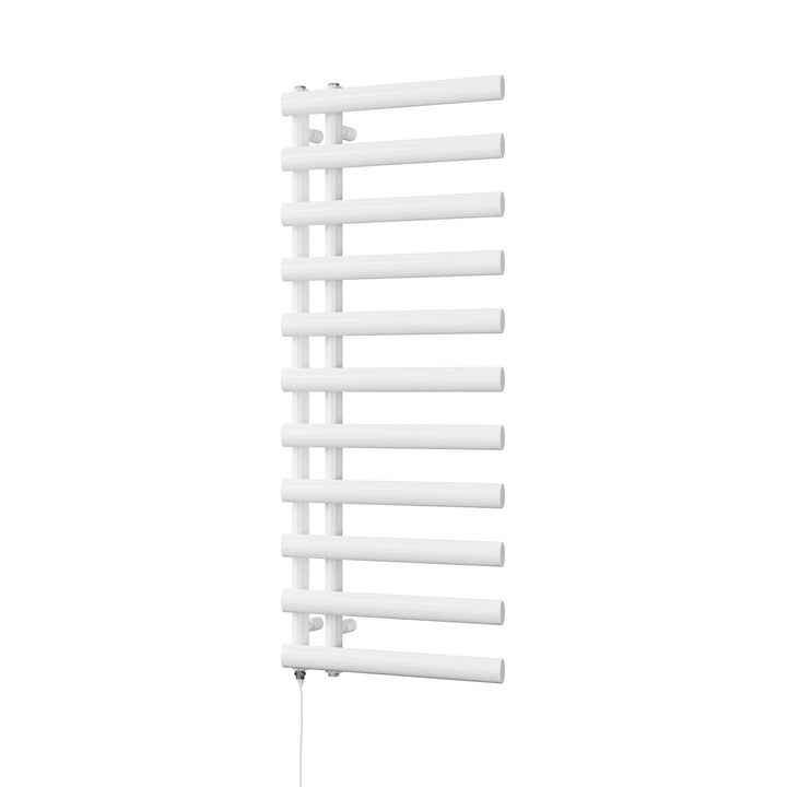 Elyan - White Electric Towel Rail H1238mm x W500mm 400w Standard