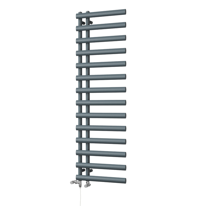 Elyan - Anthracite Dual Fuel Towel Rail H1592mm x W500mm Standard