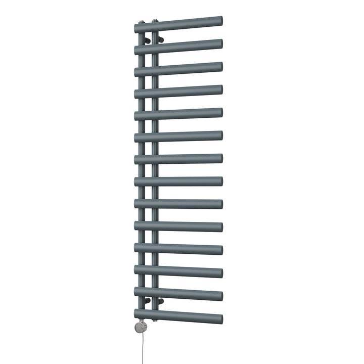Elyan - Anthracite Electric Towel Rail H1592mm x W500mm 700w Thermostatic