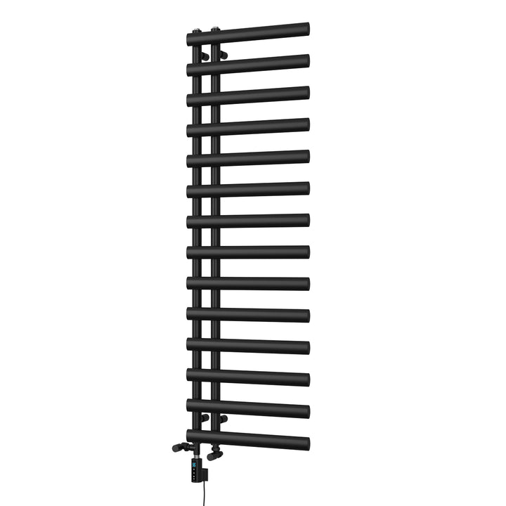 Elyan - Black Dual Fuel Towel Rail H1592mm x W500mm Thermostatic WIFI